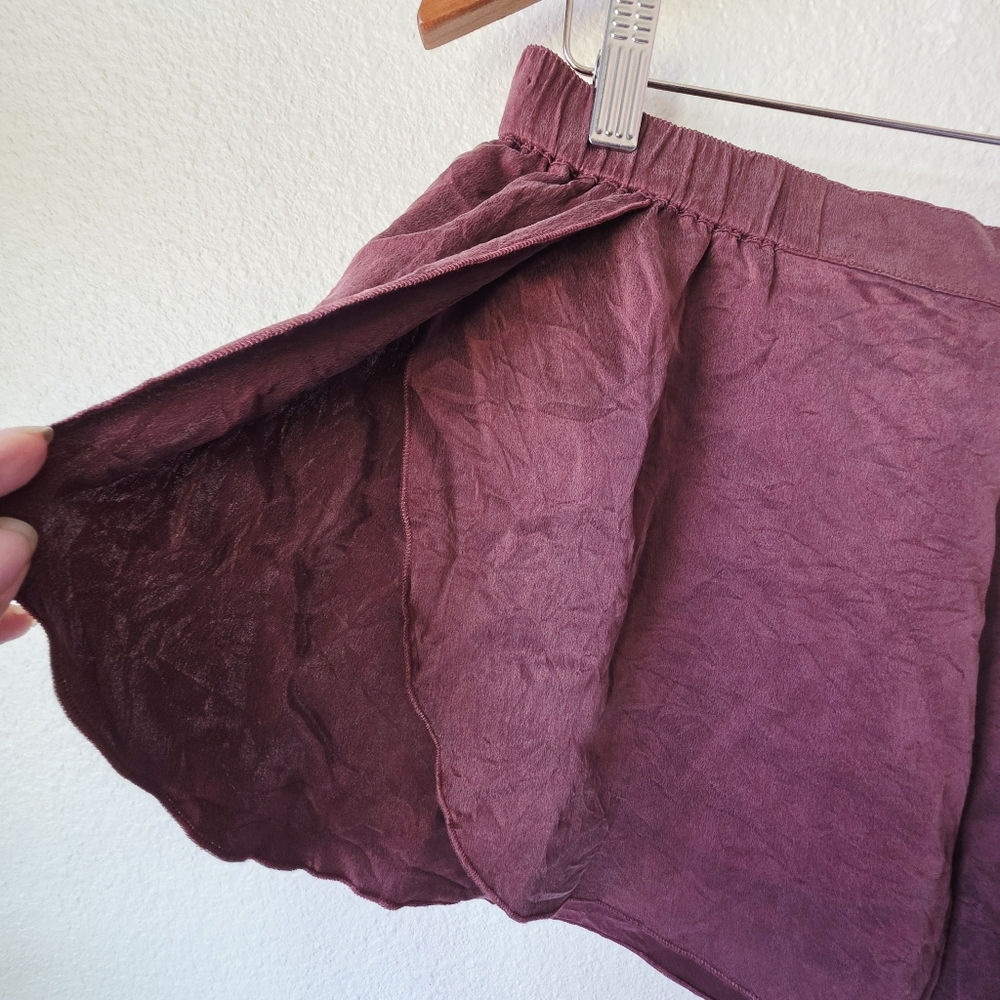 Lunya silk pajama shorts Sz LARGE - Picture 6 of 9